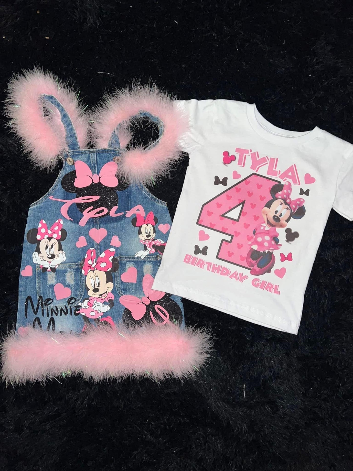 Mouse denim skirtall, Birthday Outfit, Birthday Dress