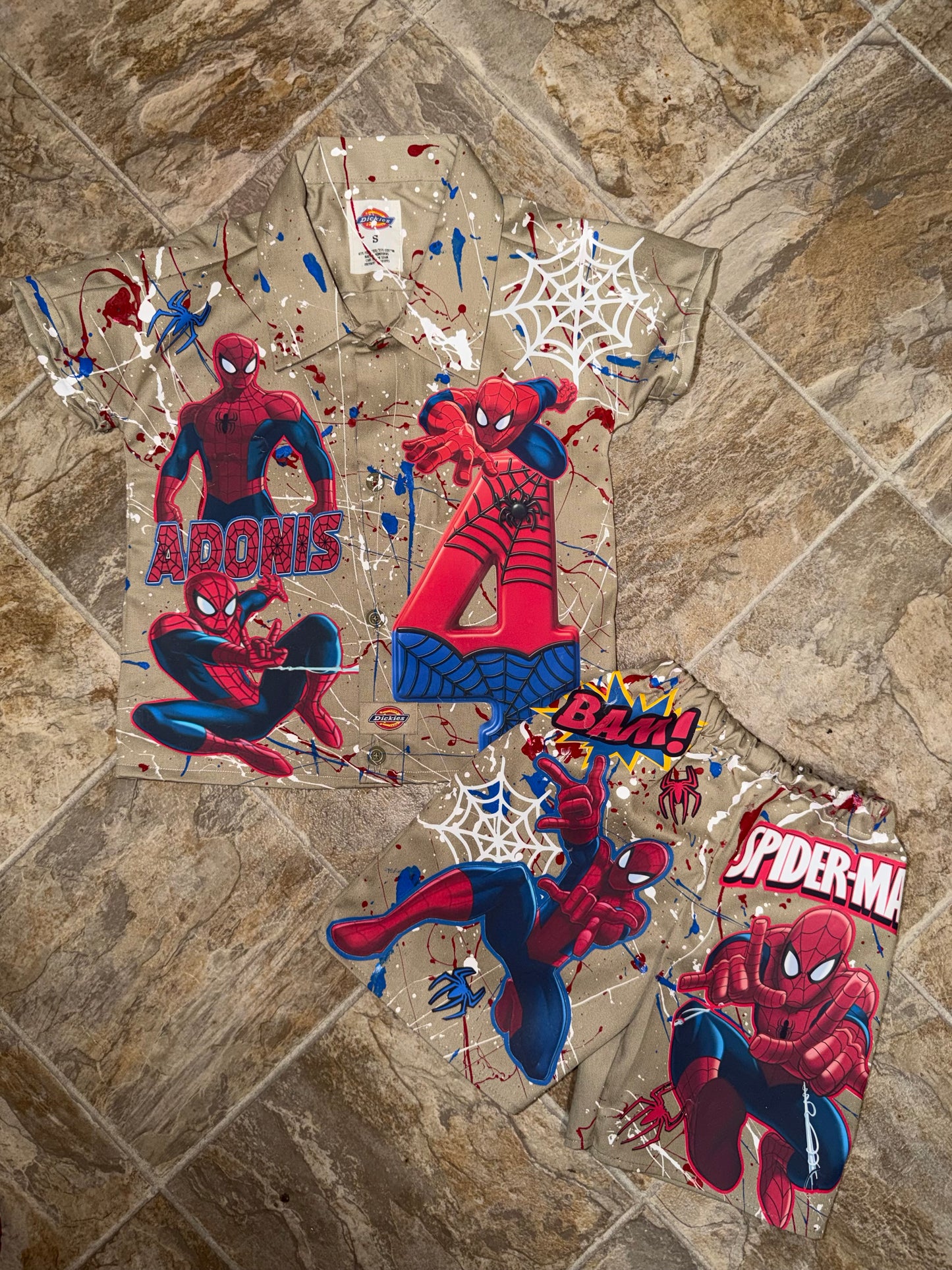 2pc Spiderman Dickies Set