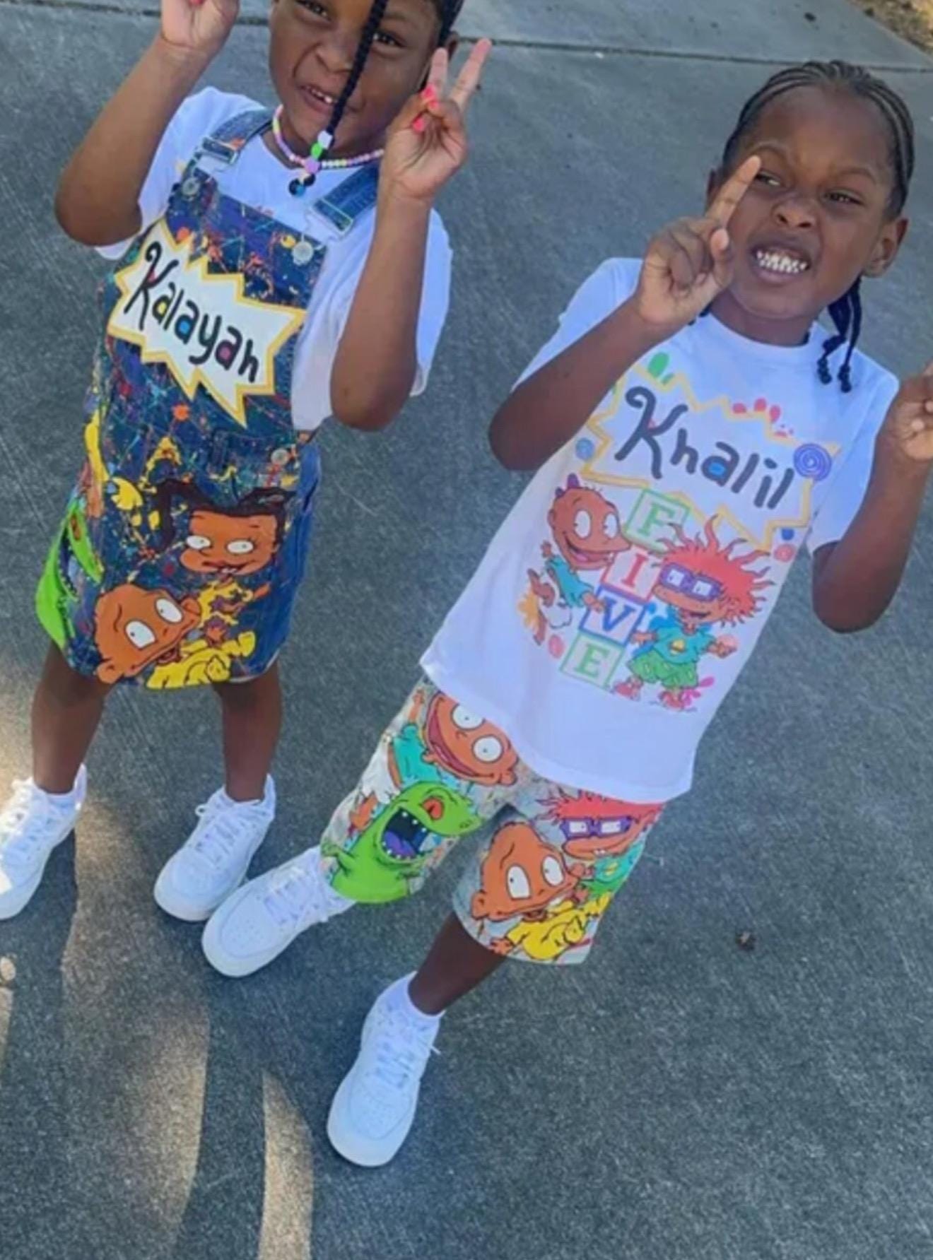 Birthday Shirt & Shorts or Jeans, Family Birthday Shirt, Birthday Party Set, AFRICAN AMERICAN Rug~Rats Birthday Outfit