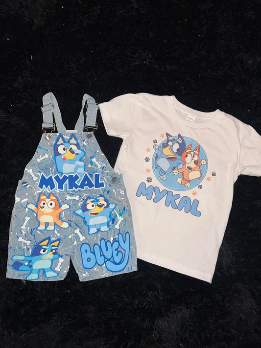Bluey Overall Set