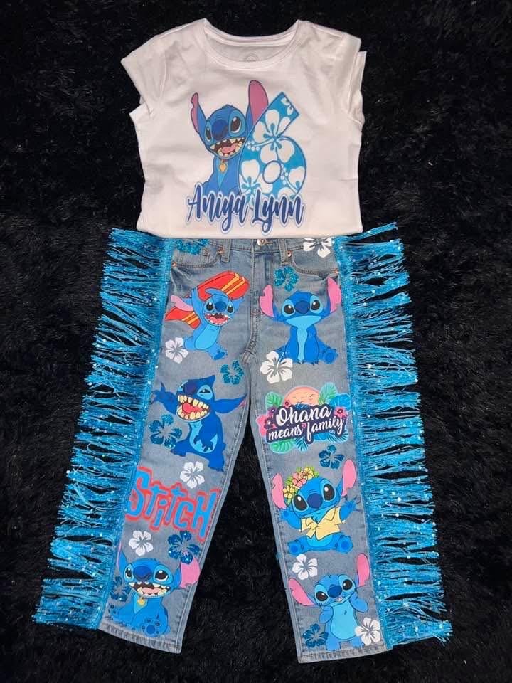 Stitch Denim Set