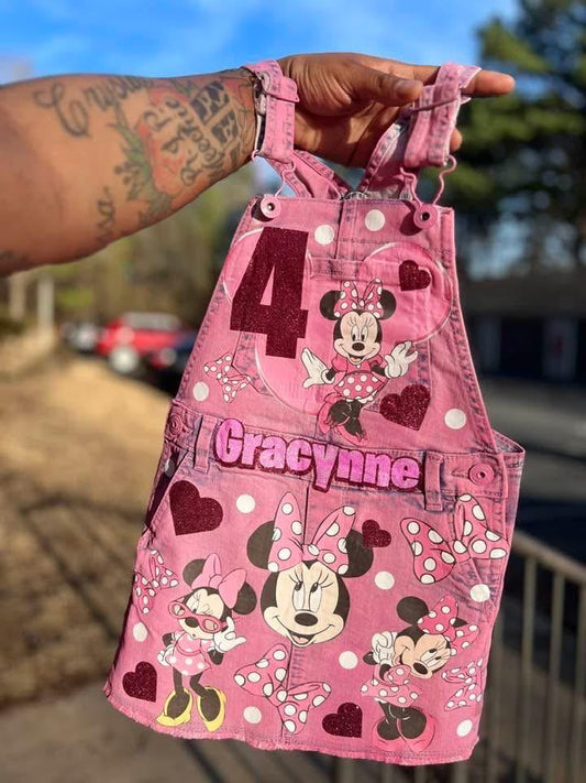 Mouse inspired denim skirtall, Birthday Outfit, Birthday Dress