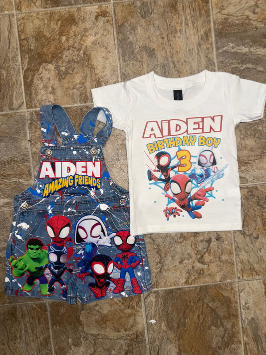 Spidey & his Amazing Friends Overall Set