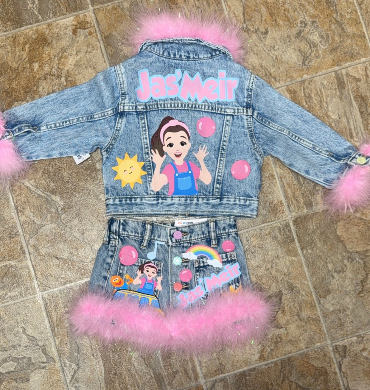 Ms. Rachel 3pc Denim Set