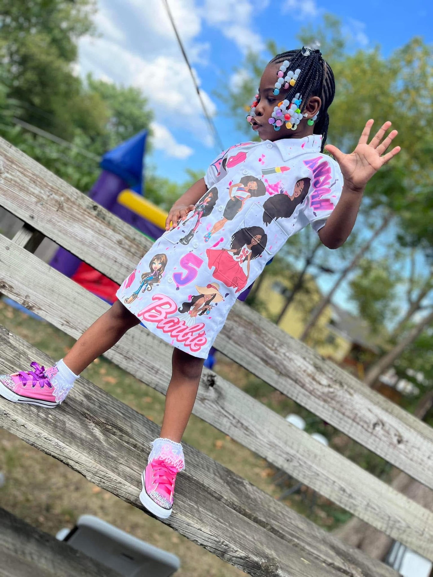 Dickies Dress, Birthday Outfit, 1st Birthday Outfit, Birthday Party Set, Girls birthday outfit