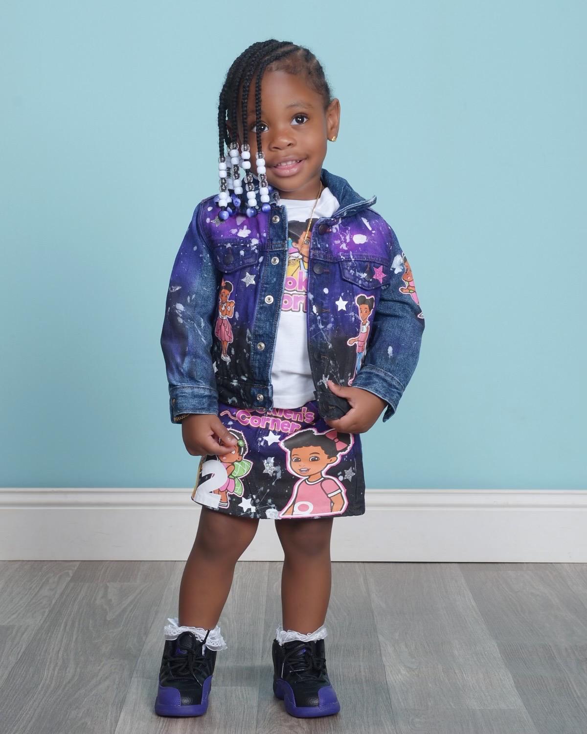 Gracie's Corner 3pc Denim Set, Birthday Outfit, 1st Birthday Outfit, Birthday Party Set, Girls birthday outfit