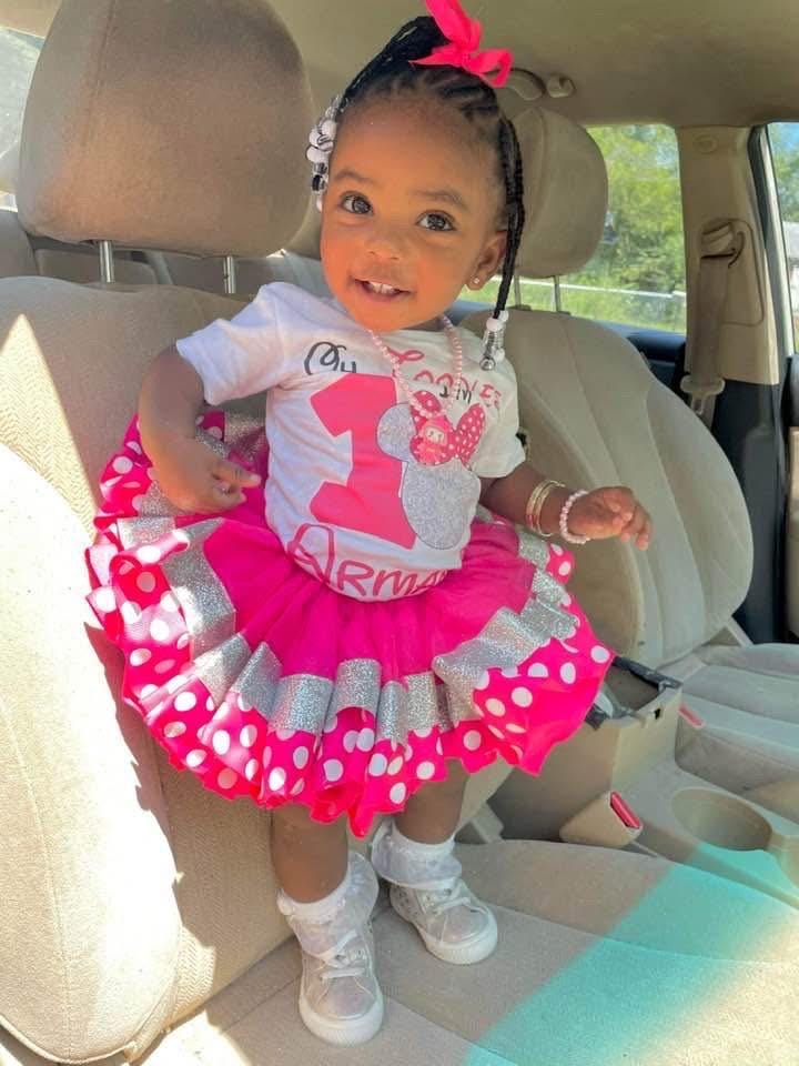 Minnie Mouse Tutu Set, Birthday Outfit, Birthday Dress, Ribbon Trim Tutu